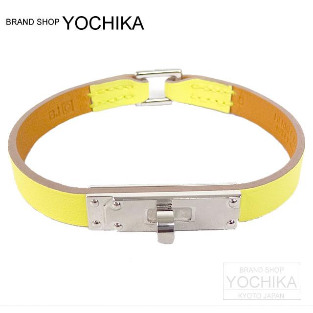 HERMES Hermes microkerry bracelet S swift souffle silver metal brand new (HERMES Bracelet Micro Kelly Suure S) yochiua